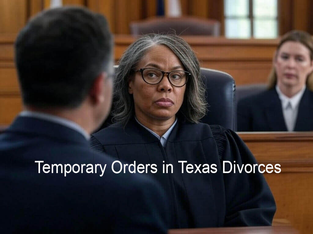 Texas Divorce Temporary Orders